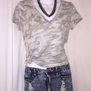 Beige Camo Gap Tee